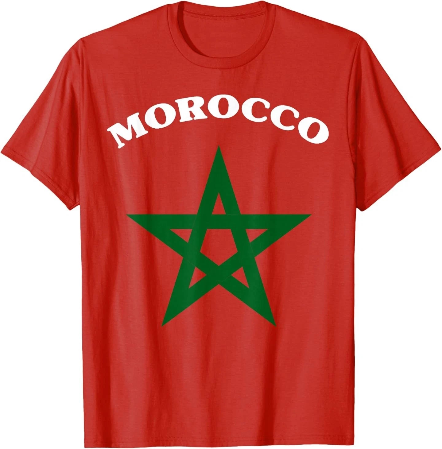 Morocco soccer lover gift Maroc Flag Morocco Moroccan Flag T-Shirt