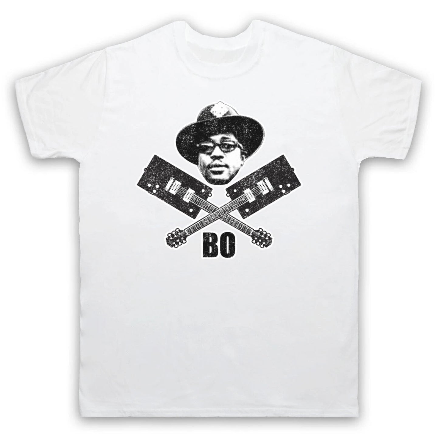 BO DIDDLEY THE ORIGINATOR R&B ROCK GUITAR UNOFFICIAL MENS & WOMENS T-SHIRT