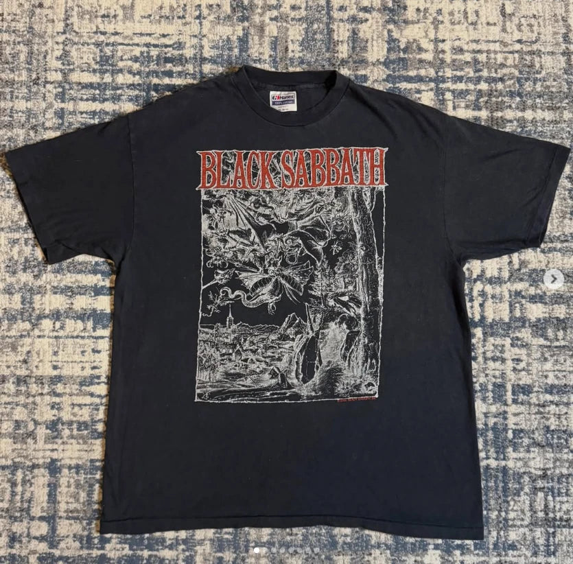 1986 BLACK SABBATH SEVENTH STAR Vintage T-Shirt Reprint (Cotton)