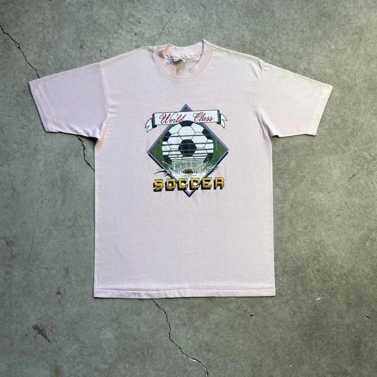 World Class Soccer Football 1991 Ohio America Women's Vintage 90s Sports T-shirt