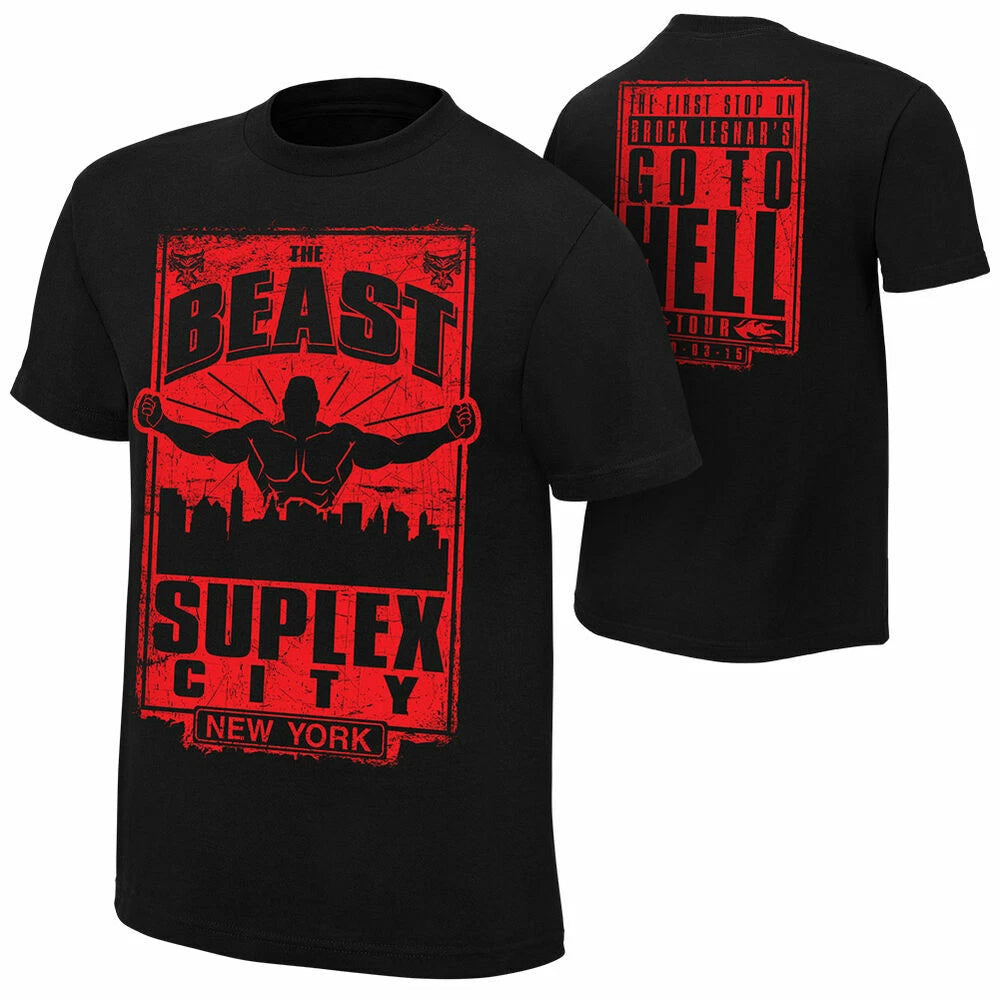 WWE Brock Lesnar "Go To Hell Tour: NYC" Event T-Shirt S M XL