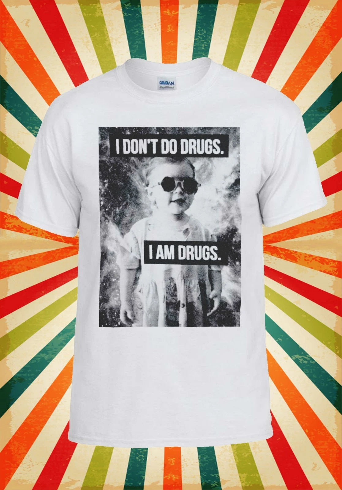 I Don`t Do Drugs I`m Drugs Novelty Men Women Vest Tank Top Unisex T Shirt 1328
