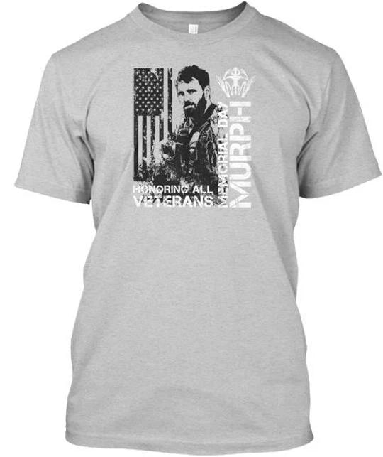 Memorial Day Murph S Honoring All Veterans T-Shirt Made in the USA Size to 5XL