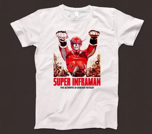 Super Inframan Retro Asian Superhero T Shirt 650 Goliathon Kamen Rider Ultraman