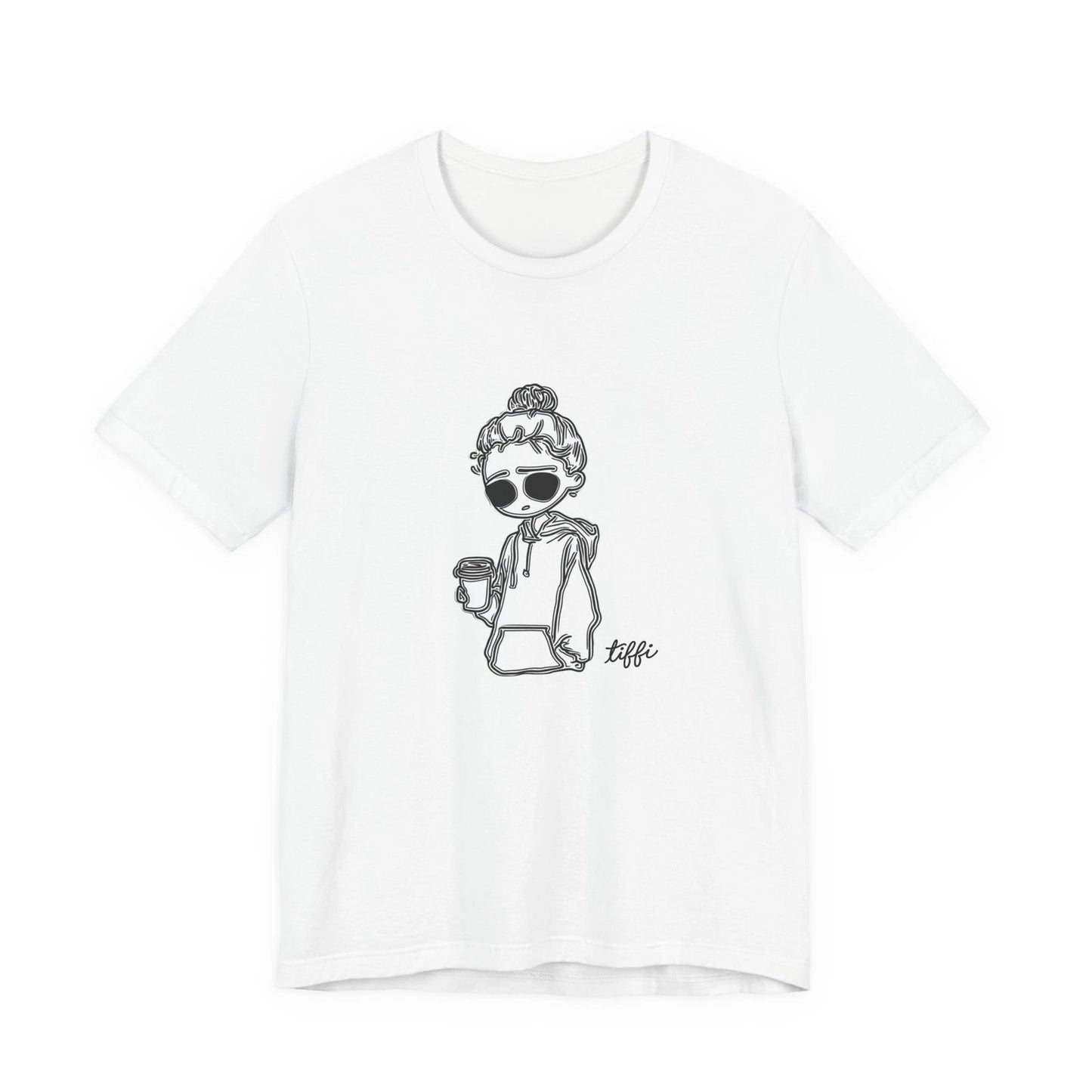 Coffee Girl Sketch Tee | Graphic T-Shirt