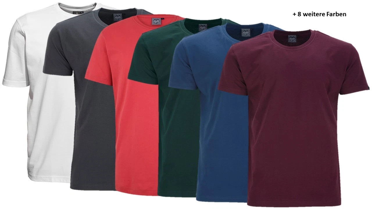Plus Size Basic T-Shirt MAPLE SPORTSWEAR 17 Colours 3XL-10XL