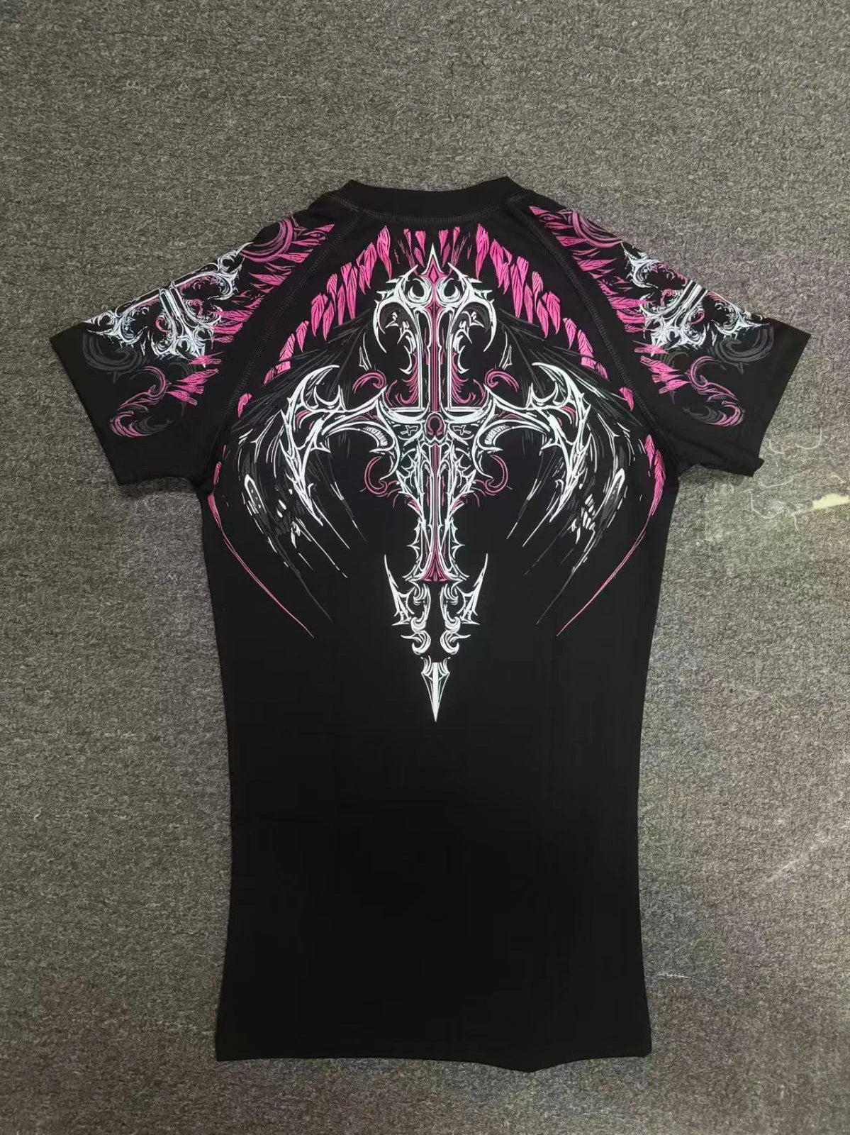 Breathedivinity Tight Elastic Fitness Training Short Sleeve Shirt