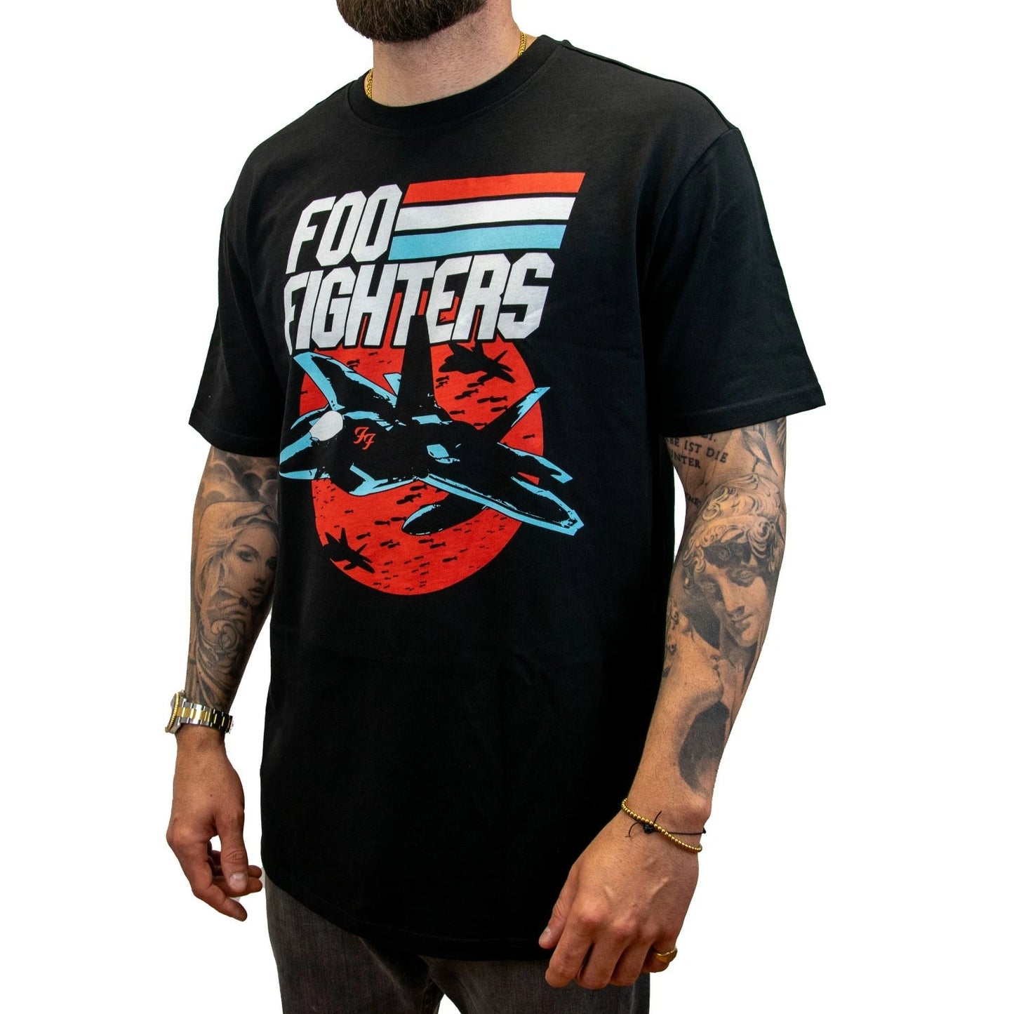 AMPLIFLIED T-Shirt FOO FIGHTERS "TOP DAVE" Men's Oversized Tee Black