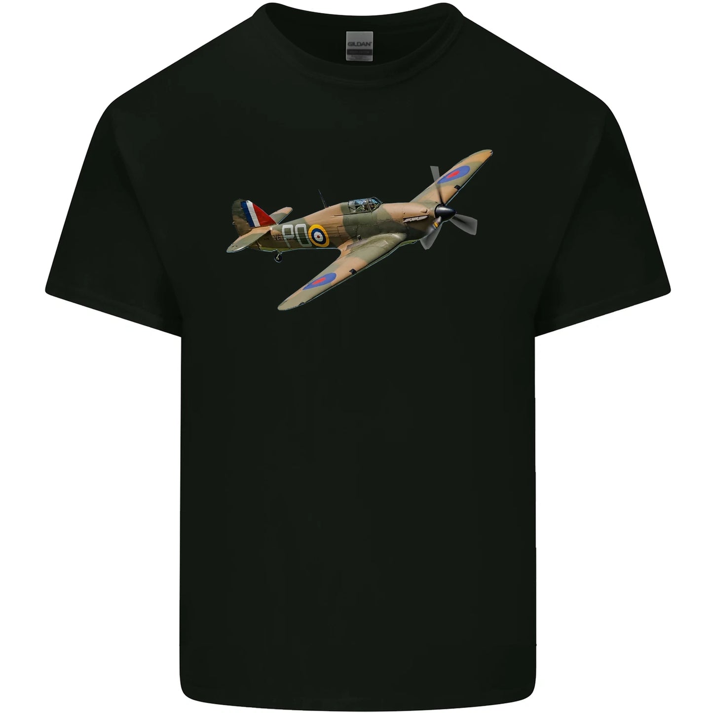 A Hawker Hurricane Flying Solo Mens Cotton T-Shirt Tee Top