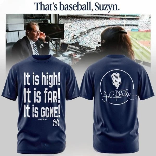 Yankees x John It Is High! It Is Far! It Is Gone! 2026 Blue Tshirt