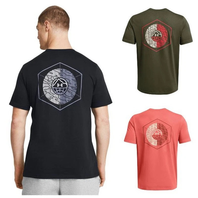Under Armour 1382909 Men's UA Outdoor Cube Tee Graphic Logo Short Sleeve T-Shirt
