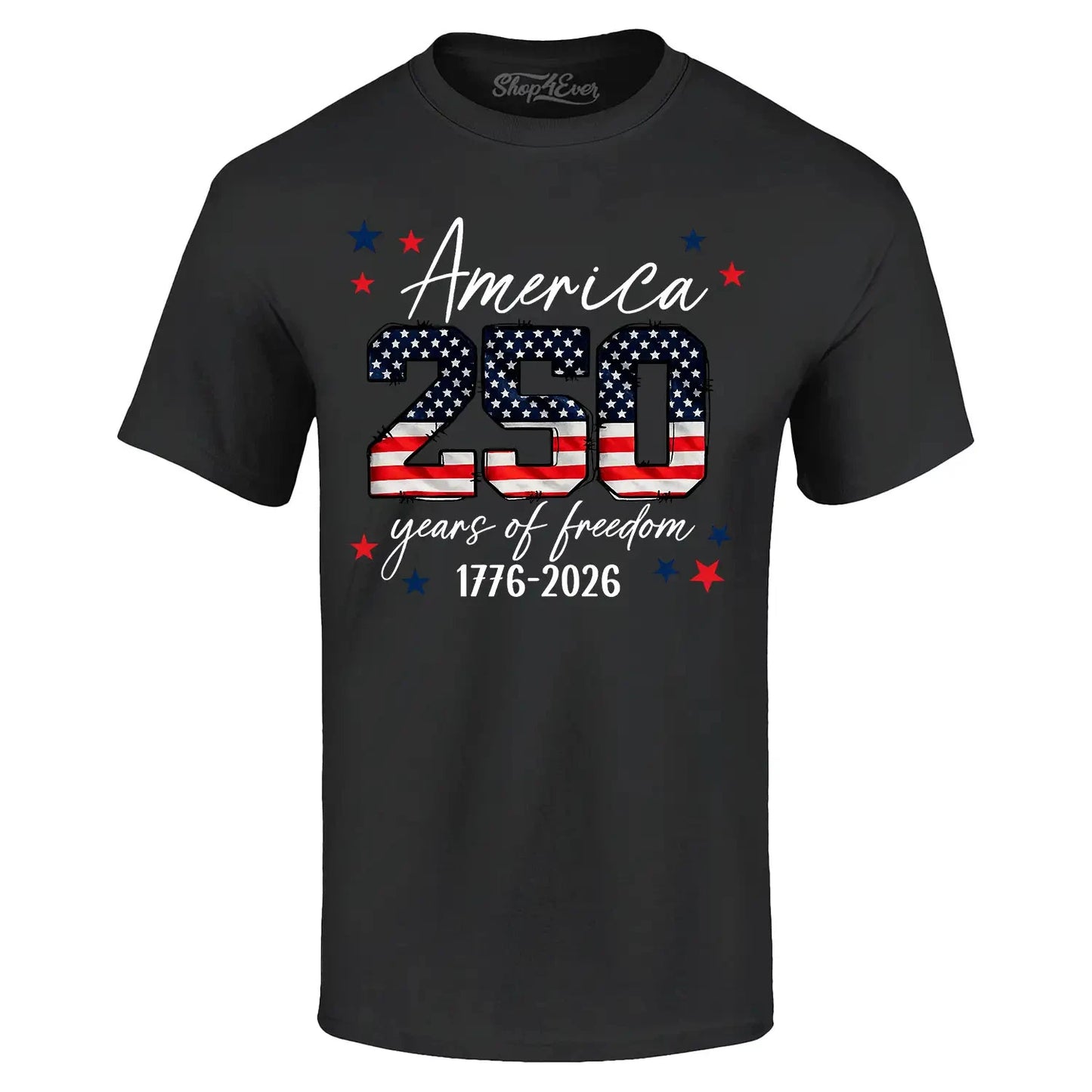 America 250 Years of Freedom 1776-2026 T-shirt American Flag Shirt