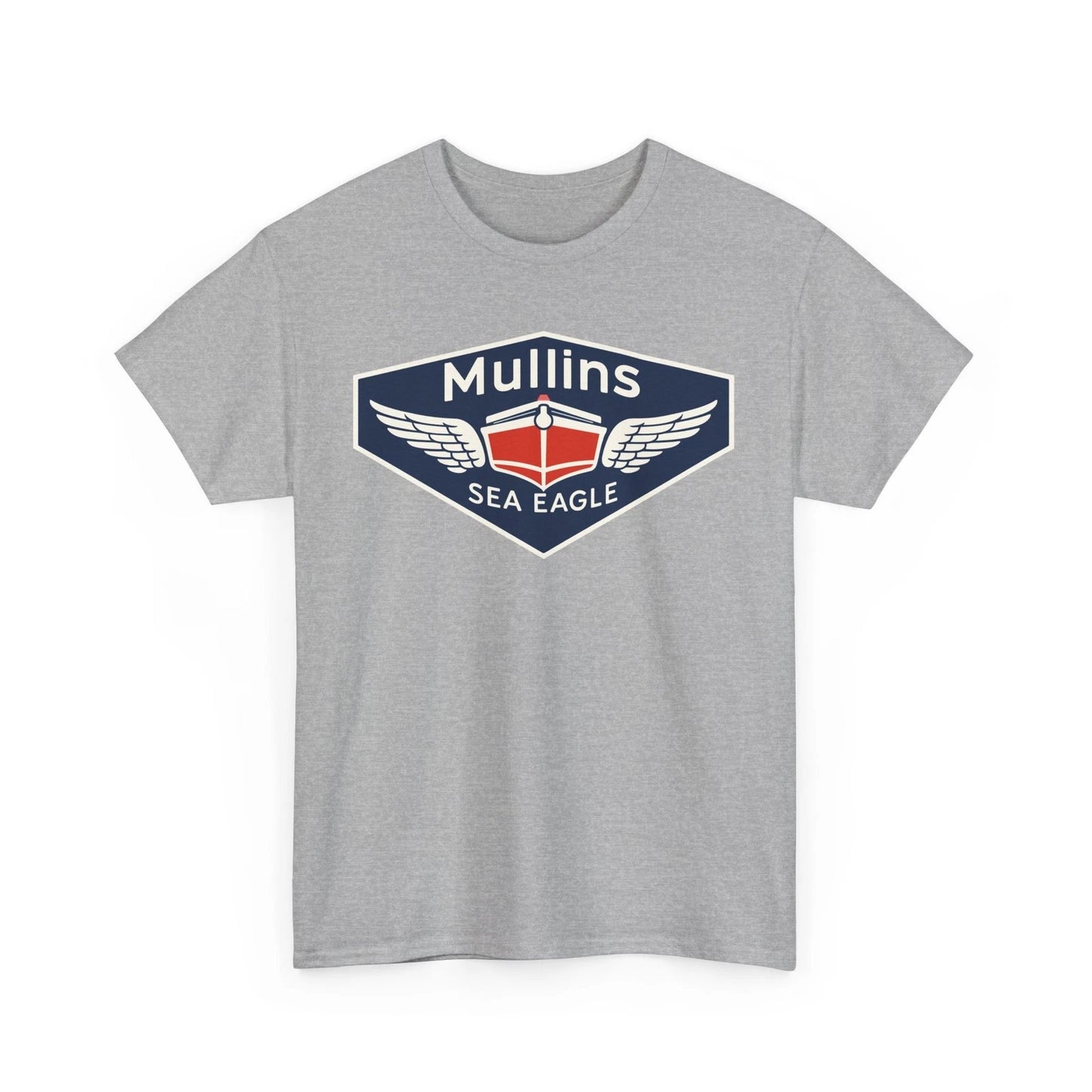 Mullins Sea Eagle Vintage Boats Logo Nautical Antique Boating Graphic T-Shirt