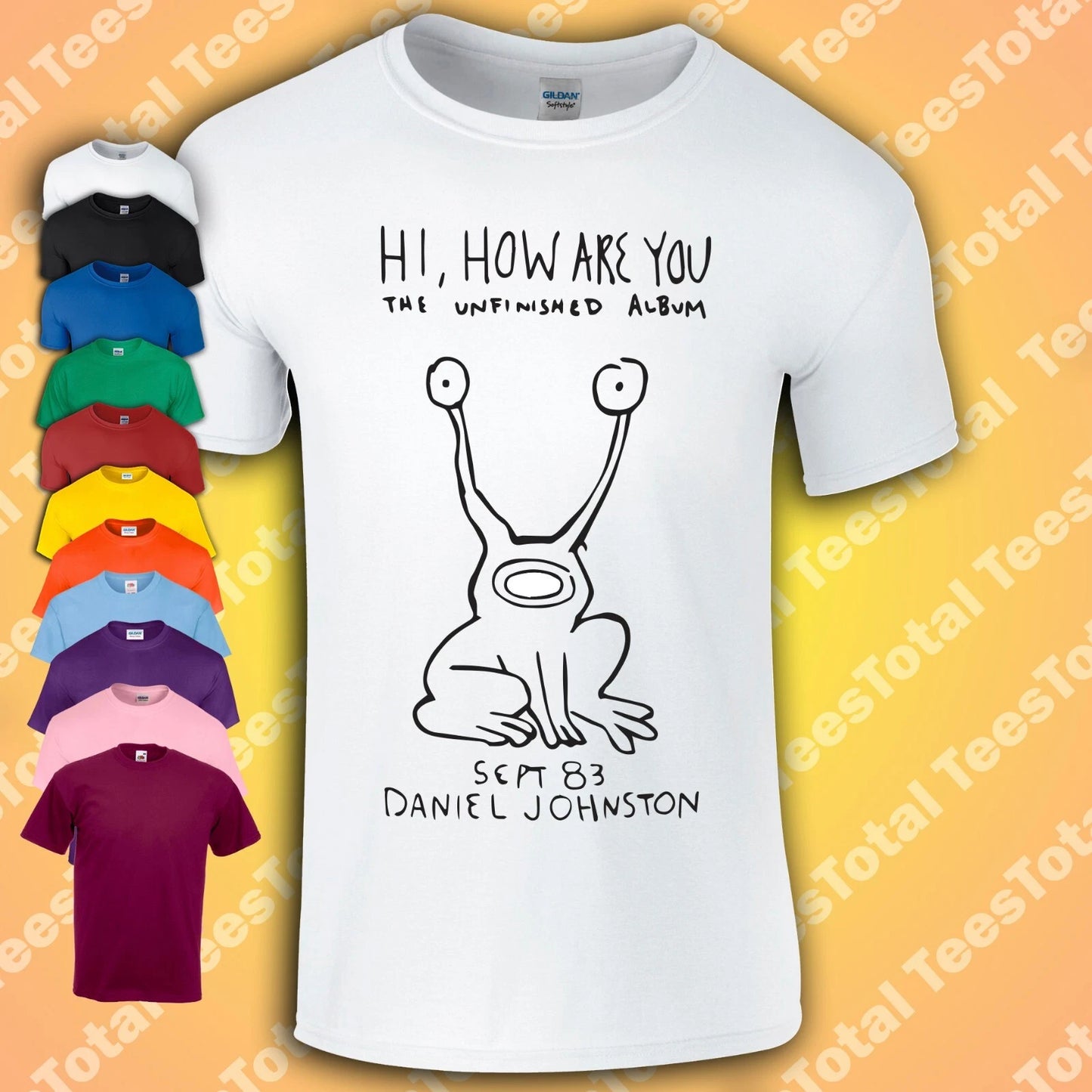Hi How Are You Daniel Johnston T-Shirt As Worn By Kurt Cobain Unisex Mens Kids