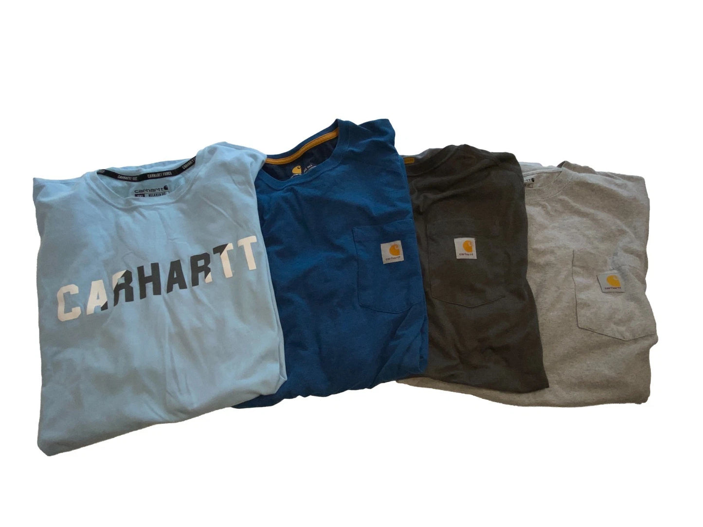 Carhartt Shirts Men's 2XL Tall 3 Force 1 K87 Work Everyday Lightweight LOT OF 4