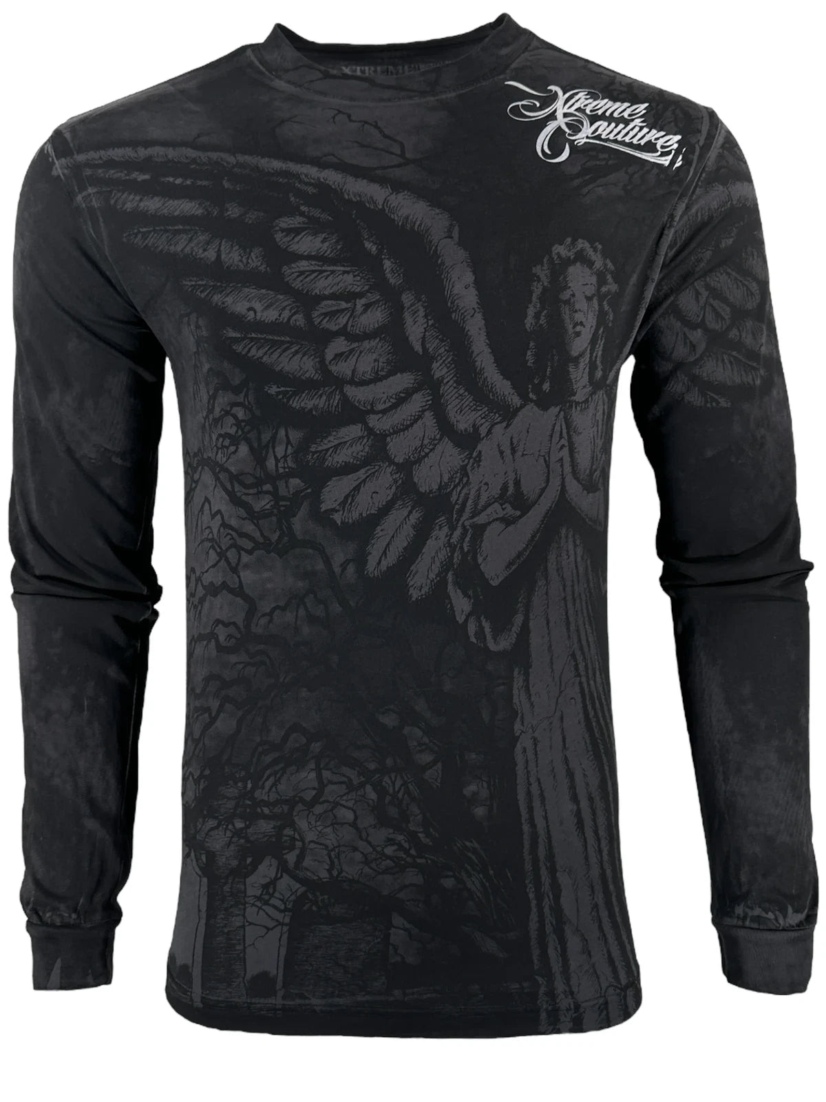 Xtreme Couture By Affliction Men's Long Sleeve T-shirt Grave Angel S-4XL