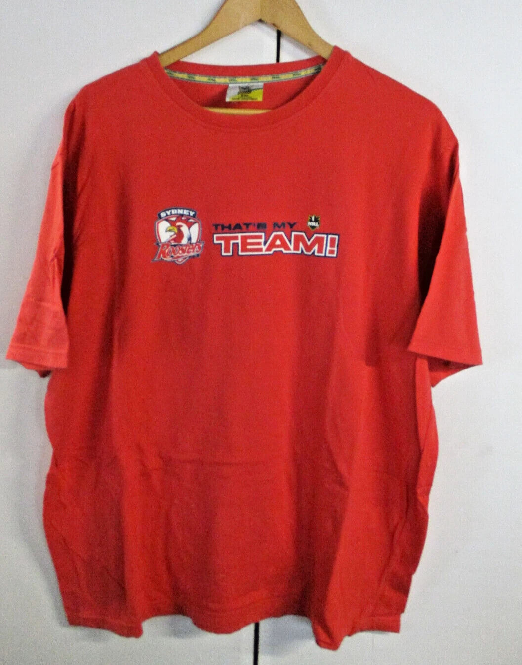 NRL Team Supporter T-Shirt - Sydney Roosters That's My Team - Men's Size XXL