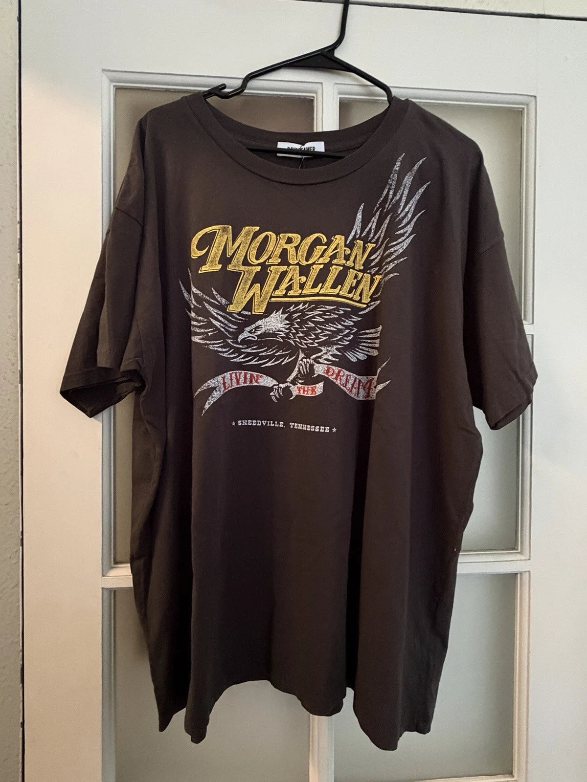 Daydreamer Morgan Wallen Gray Graphic Logo Crew Neck Short Sleeve T-Shirt XL