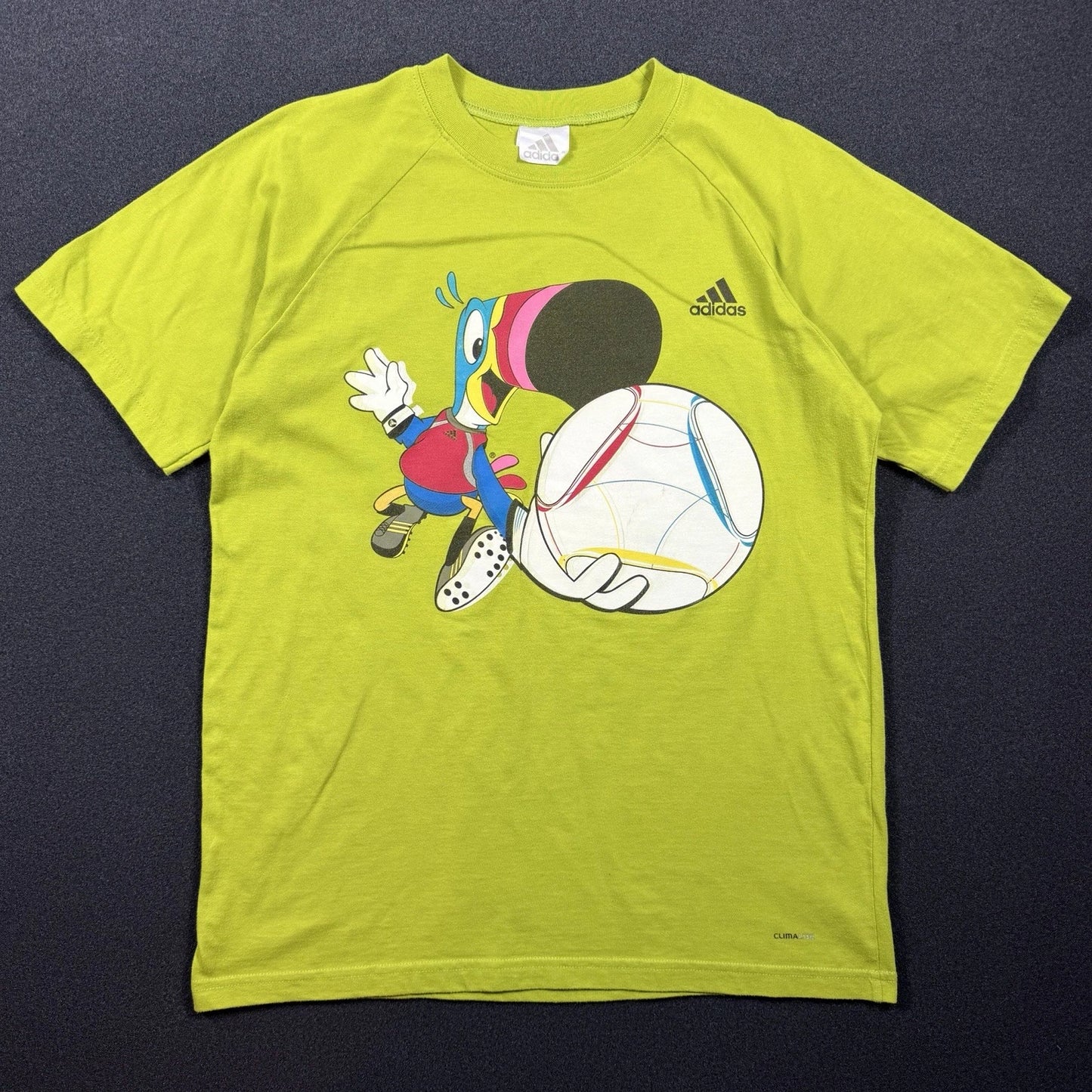 Rare Vintage 90’s Adidas Toucan Sam Soccer Froot Loops Kellogg’s Shirt Sz L
