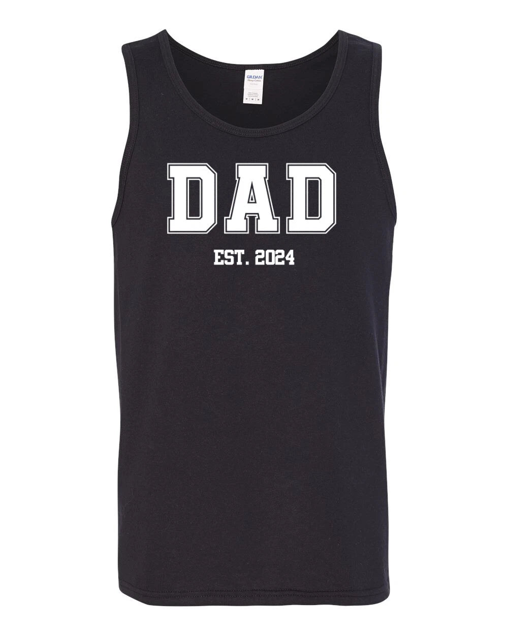 Dad Est Tank Top Personalized Year Shirt Custom Fathers Day Gift New Dad Reveal
