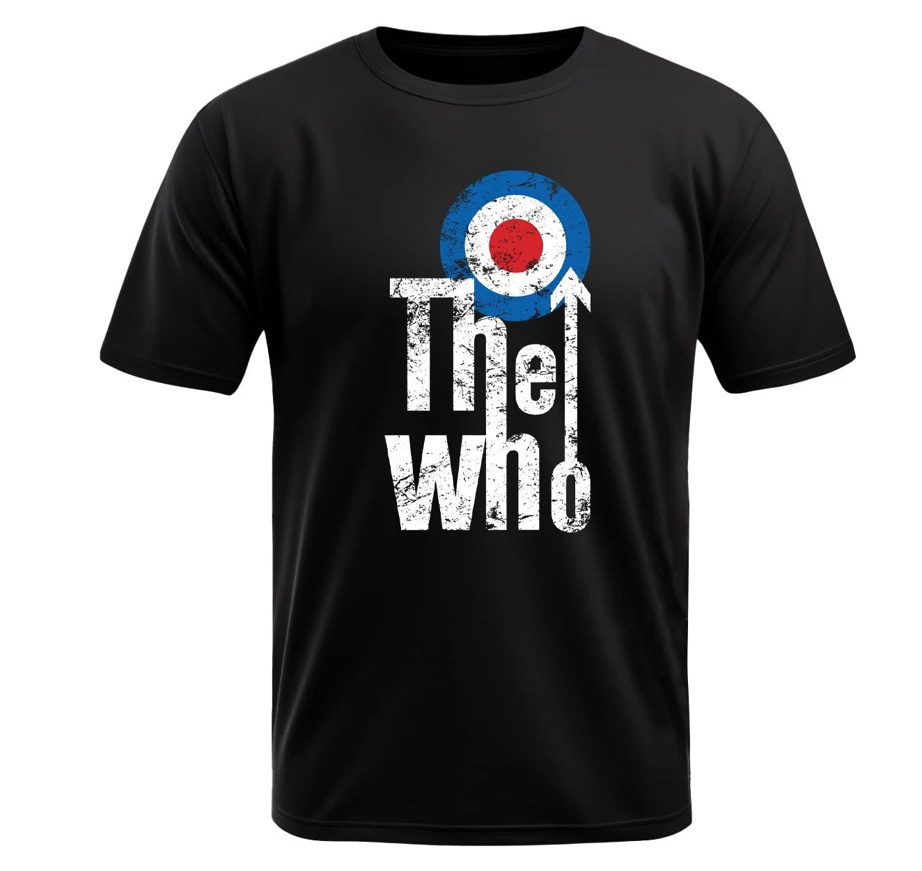 The Who Black T-Shirt - Light Polyester - Fans Gift - Power Pop, Proto-Punk