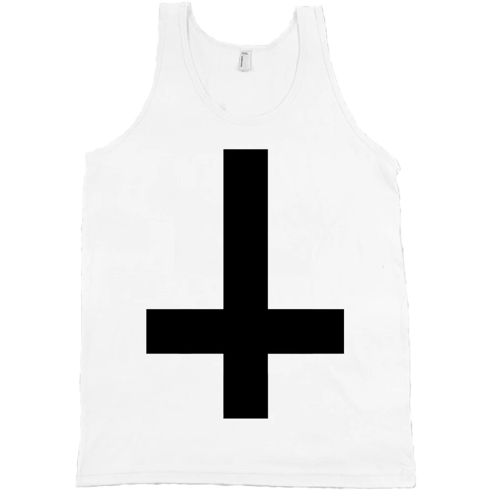 Inverted Upside Down Cross Bella + Canvas Tank Top Shirt