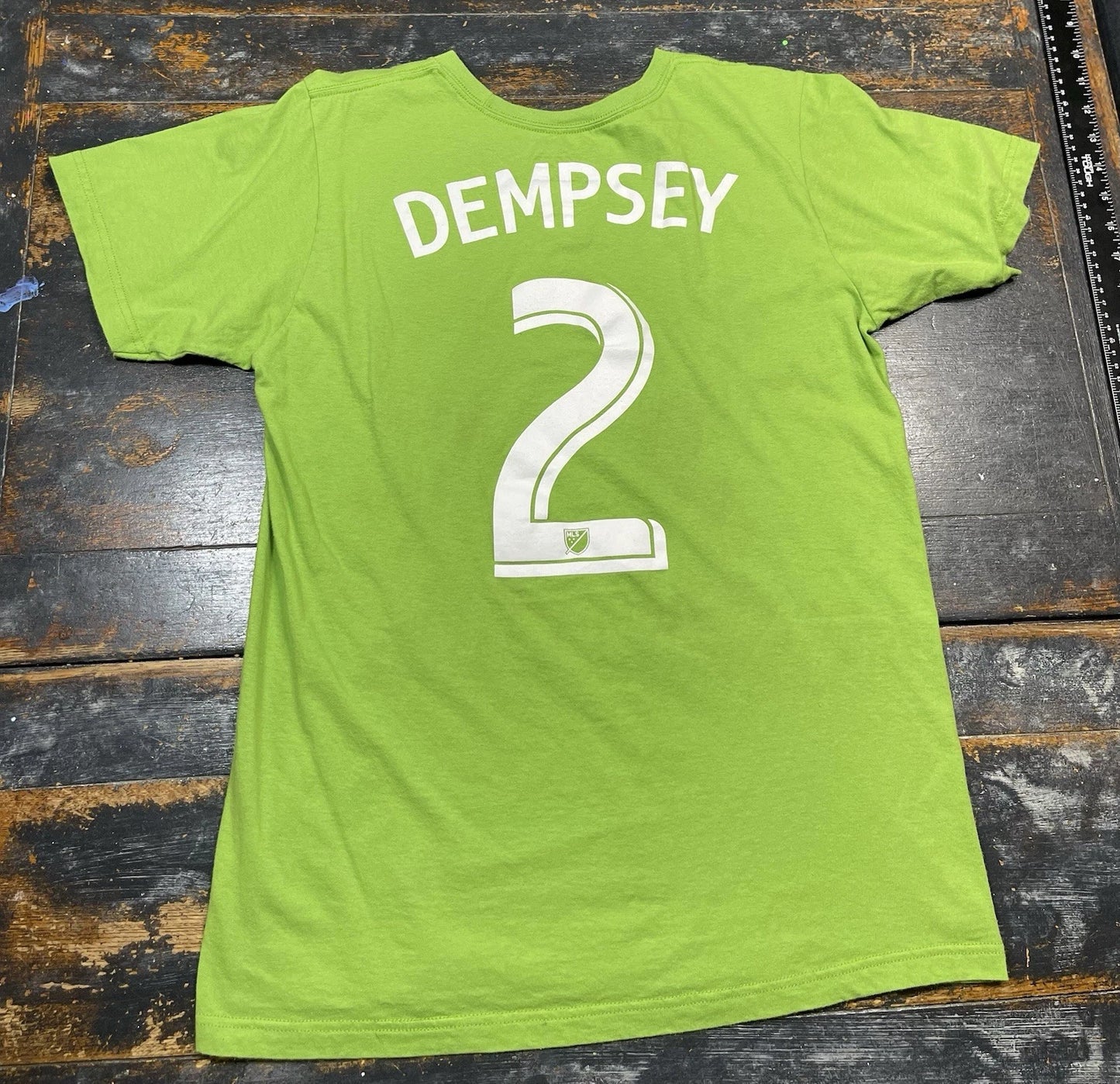 SEATTLE SOUNDERS FC Adidas Green #2 CLINT DEMPSEY T-SHIRT Soccer Fan Men's M