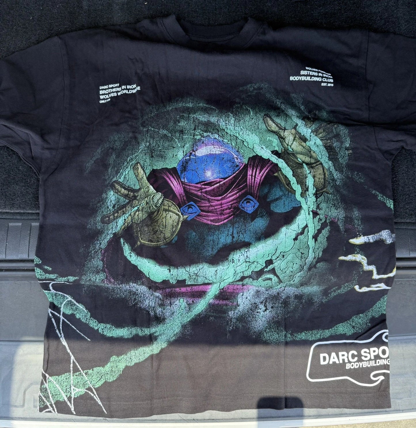 Darc Sport Spider-Man Mysterio Side by Side Oversized Tee Shirt Size Medium