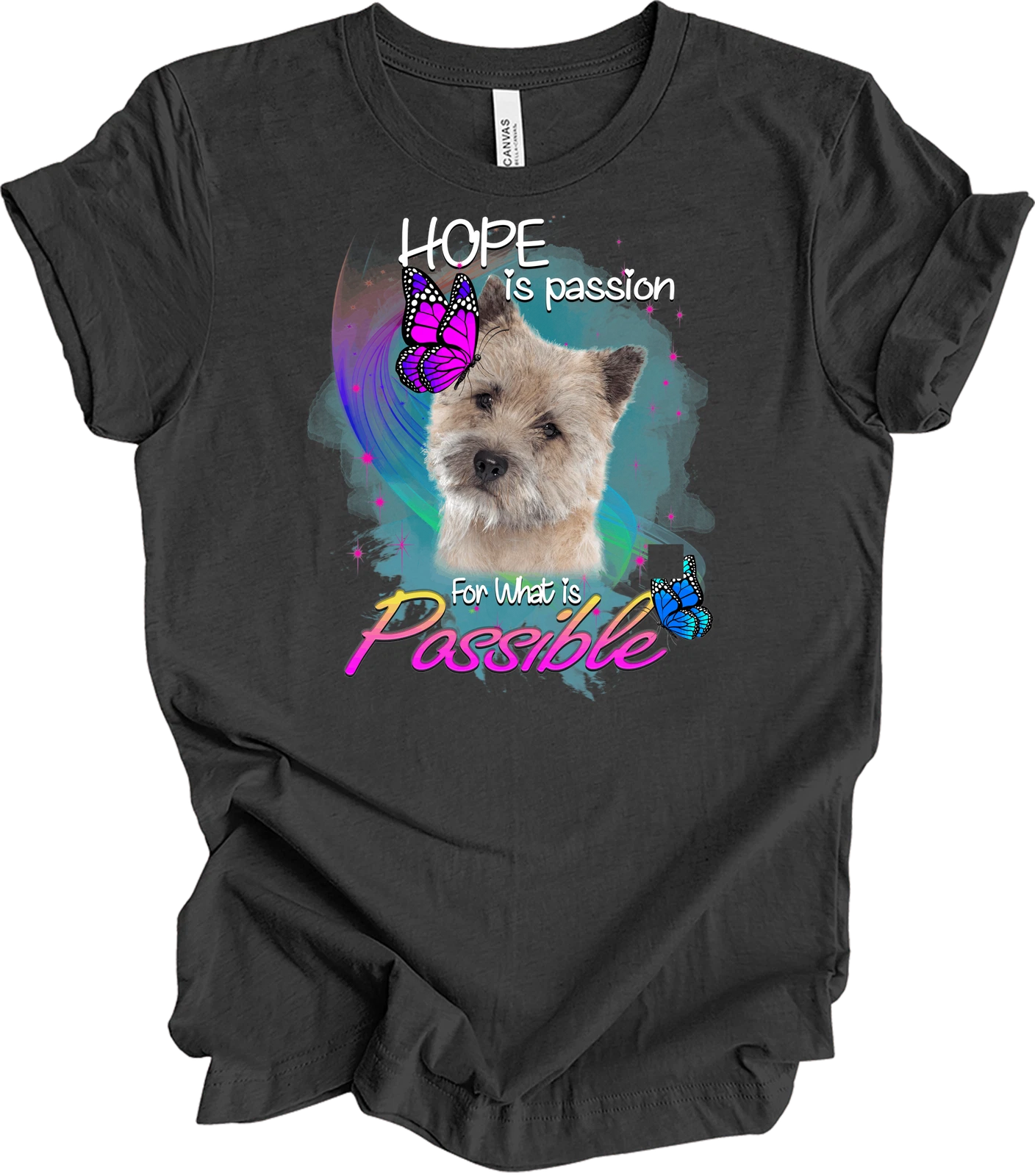 Cairn Terrier Hope Passion T-Shirt - Inspirational Dog Design