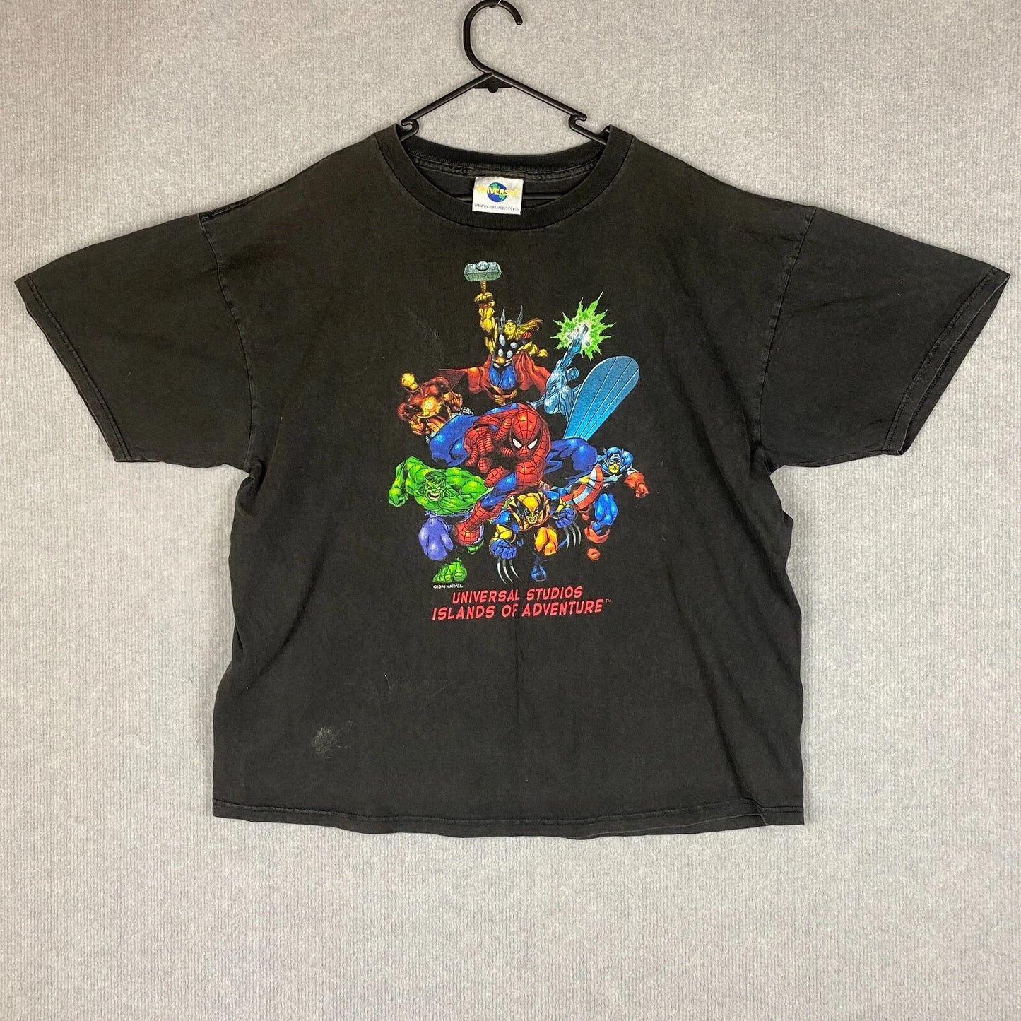 Vintage Marvel Shirt Mens XL Islands Of Adventure Avengers Universal Studios 90s