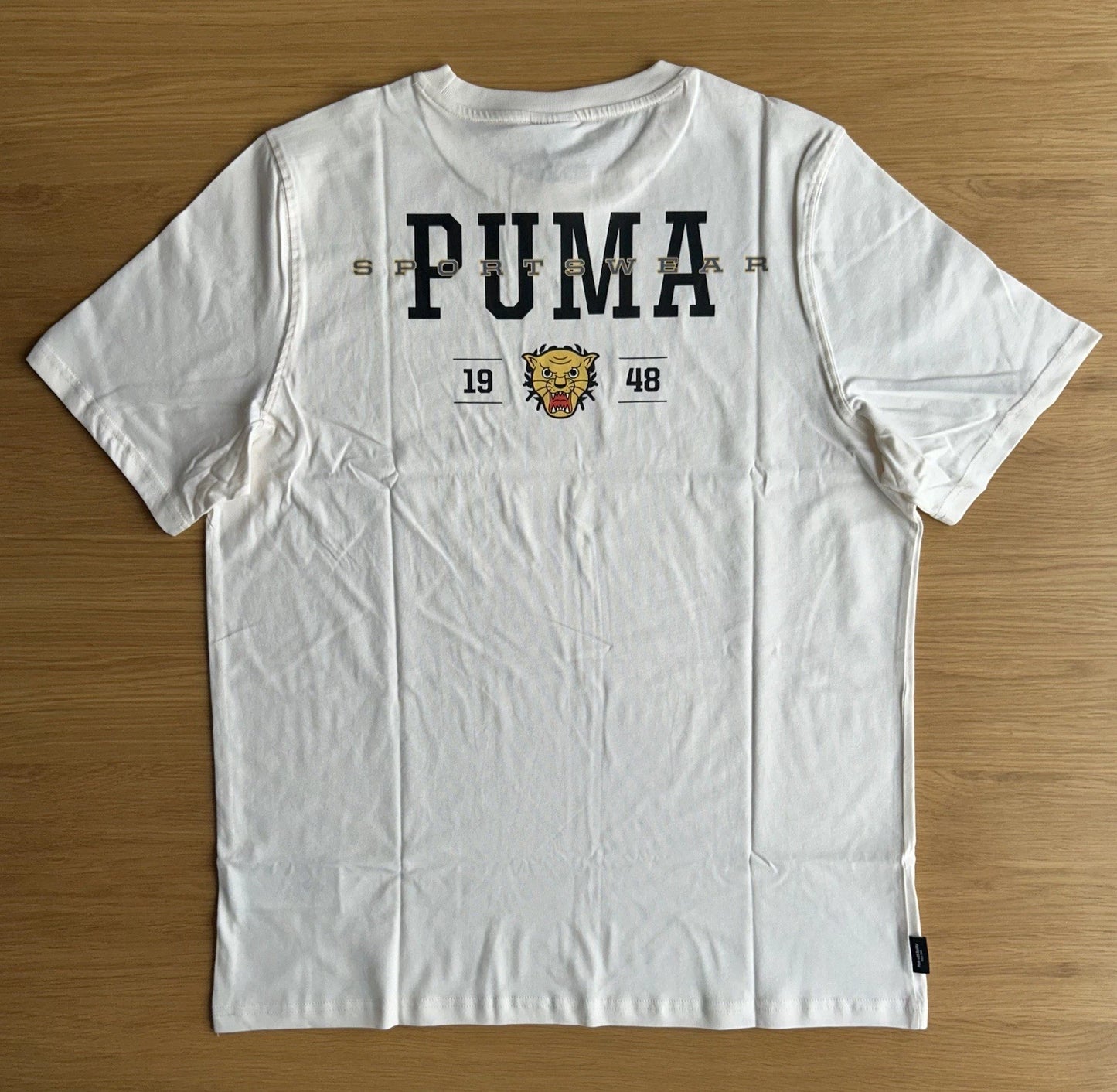 Puma Modern Athletics Tiger Graphic T-Shirt Cream XL