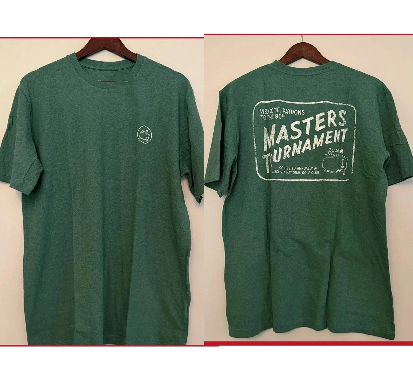 2026 Masters Tournament Augusta National 90th Anniversary T-shirt Reprint
