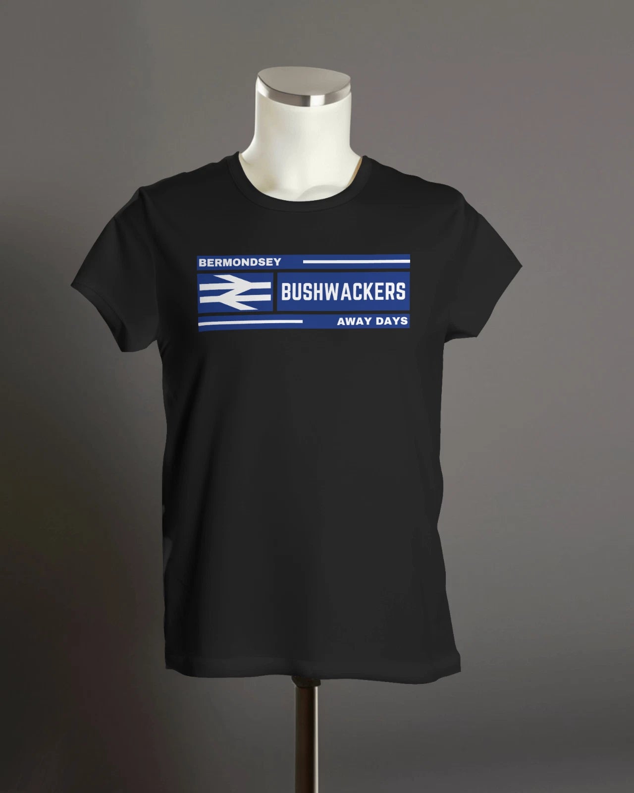 BUSHWACKERS Away Days T-Shirt | Bermondsey Lions The Den Millwall Isle of Dogs
