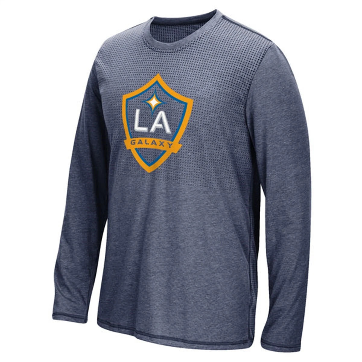 Adidas Men Tshirts Mls Los Angeles Galaxy Ls Aeroknit Tee Dark Blue