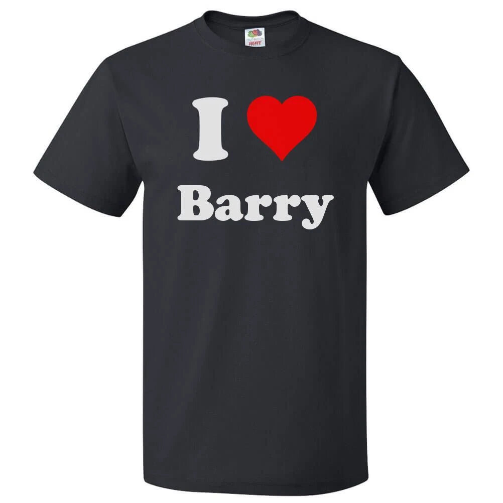 I Love Barry T shirt I Heart Barry Tee