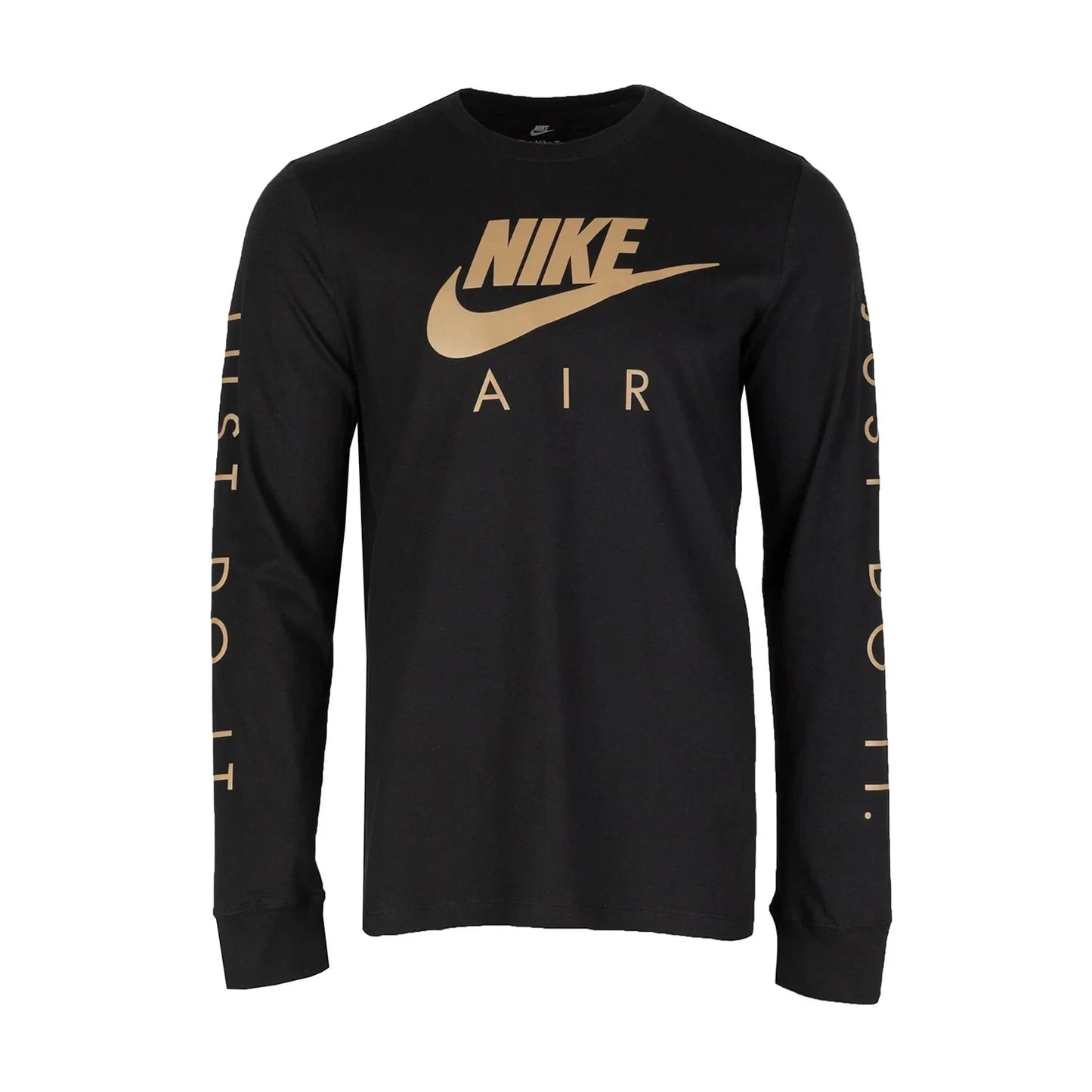 Nike Air Men's Black & Gold Long Sleeve Reflective T-Shirt