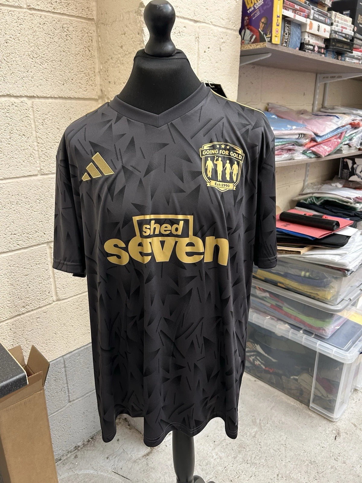 Shed seven Going For Gold Football Shirt custom Size Large