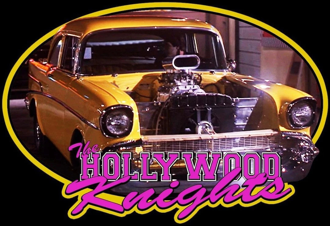 Hollywood Knights Classic 57 Chev (E-2) Black 100% Cotton T-shirt