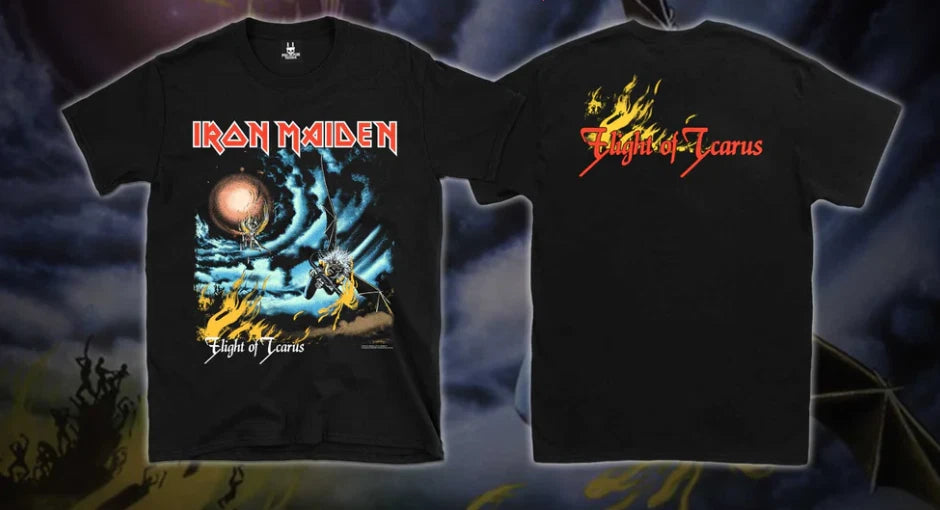 Iron Maiden - Flight Of Icarus - Shortsleeve Shirt,Double-sided shirt SIZE S-5XL