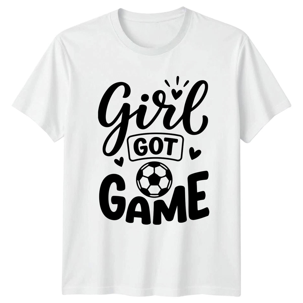 Girl Got Game Womens T-Shirt Girls Soccer Soccer Birthday Gift For Her