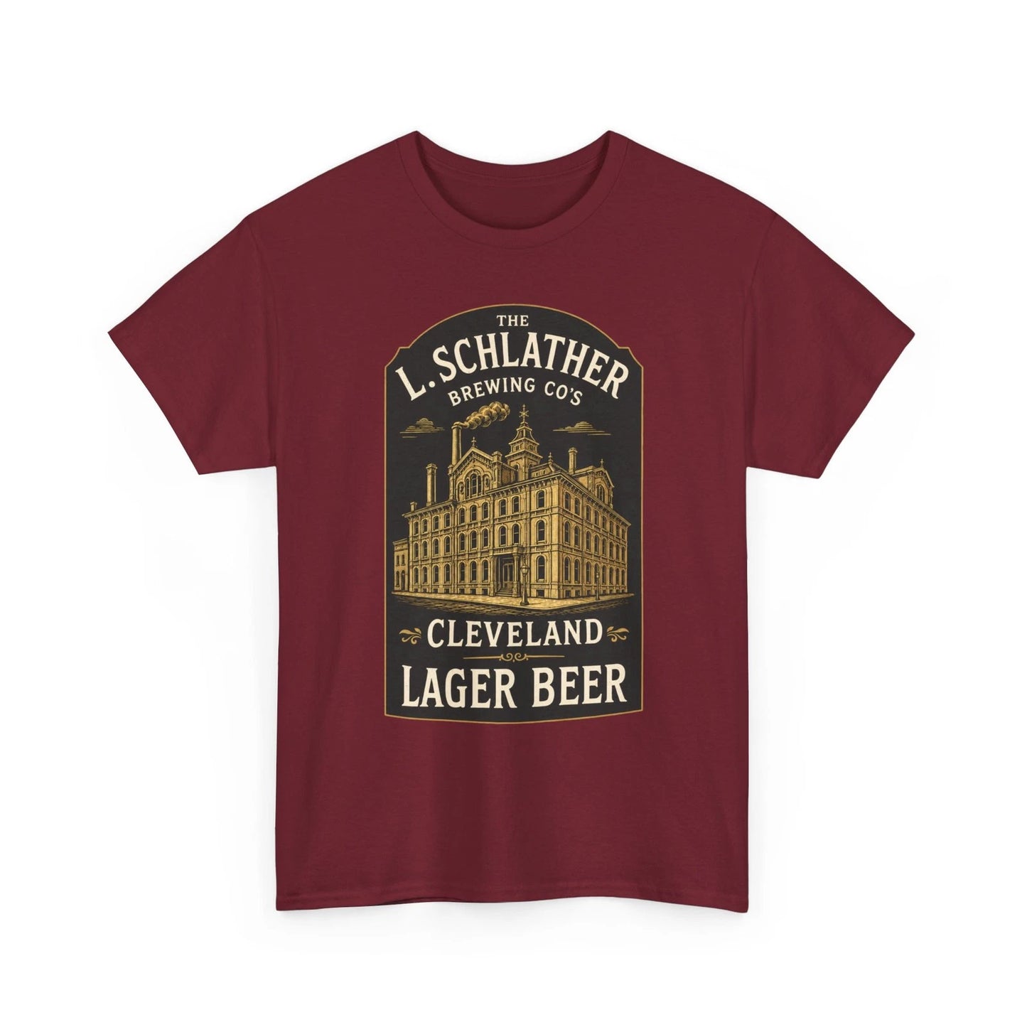 L. Schlather Brewing Co Cleveland OH Pre-Pro Lager Beer Retro Breweriana T-Shirt