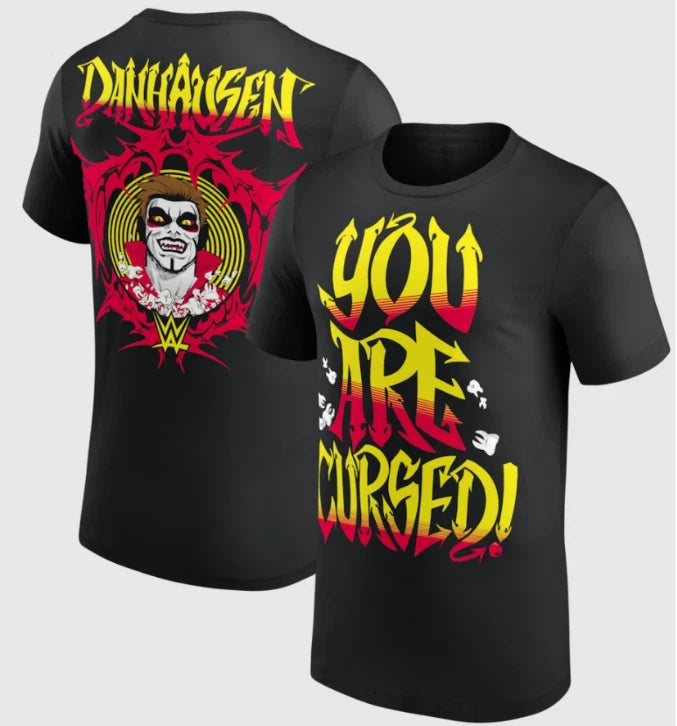 Danhausen You Are Cursed Tee Wrestling Graphic T-Shirt Fan Shirt S-5XL