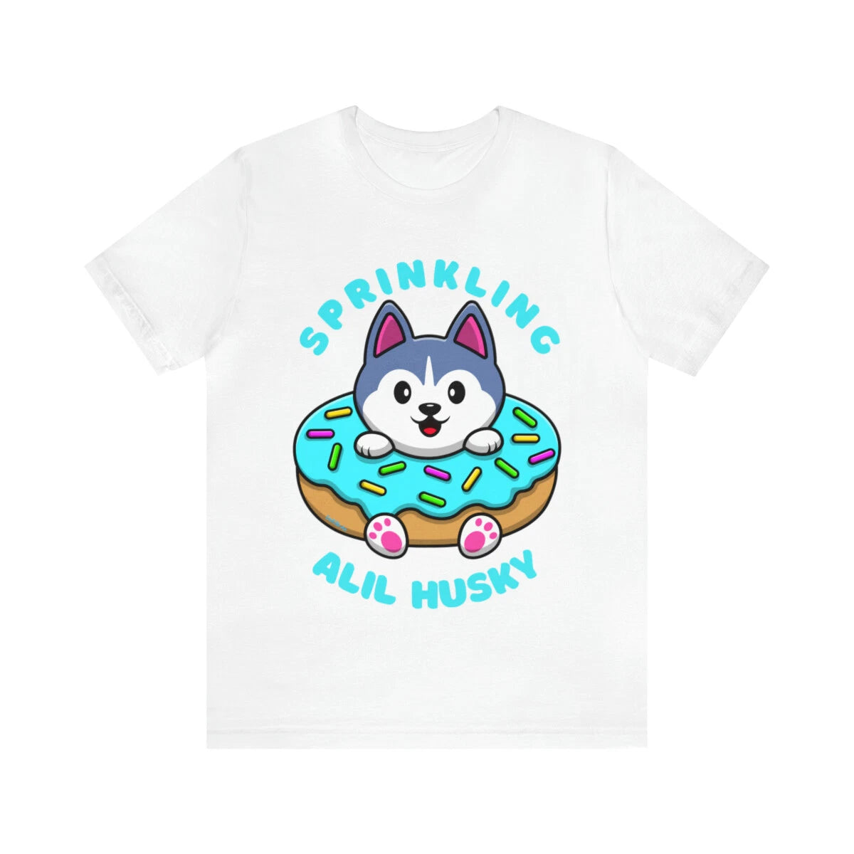 Sprinkling Alil Husky Cute Funny Custom Graphic Design Unisex Jersey Tee