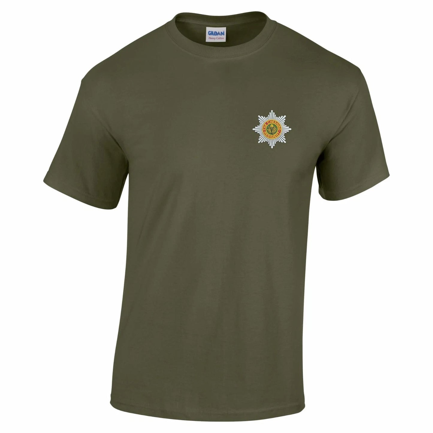 OFFICIAL Cheshire Regiment Embroidered 100% Cotton T-Shirt