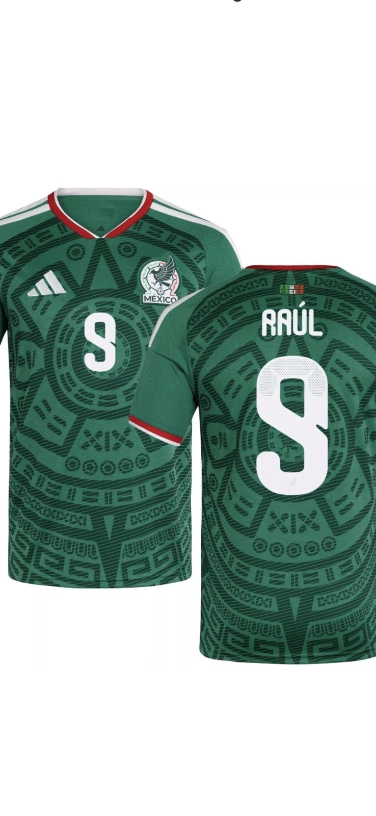 NWT Raul Jimenez Mexico Adidas Climalite 2026 World Cup Jersey Mens Medium