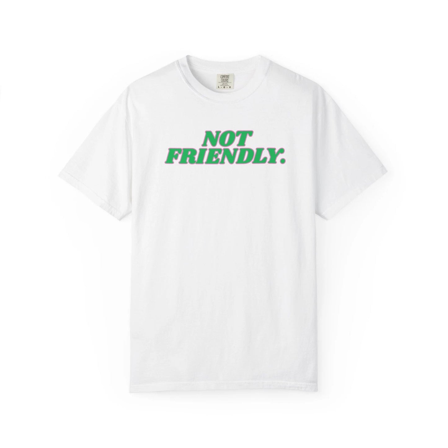"Not Friendly" Edgy Women's Graphic Tee
