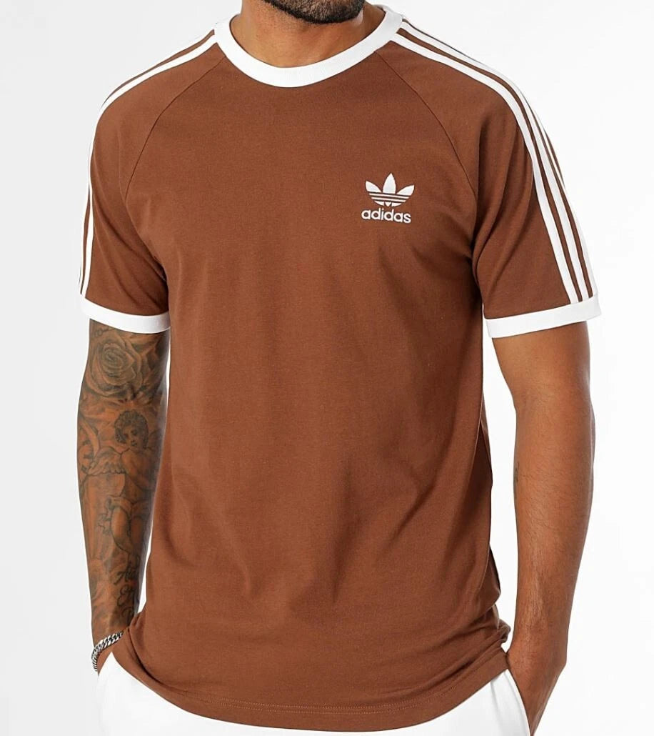 NEW MENS ADIDAS ORIGINALS 3-STRIPES CALIFORNIA TEE SHIRT ~SIZE XL IZ307