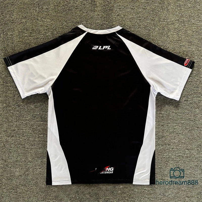 LOL 2025 AL Team T-shirt LPL MSI Anyone’s Legend Esport White Black S15 Jersey