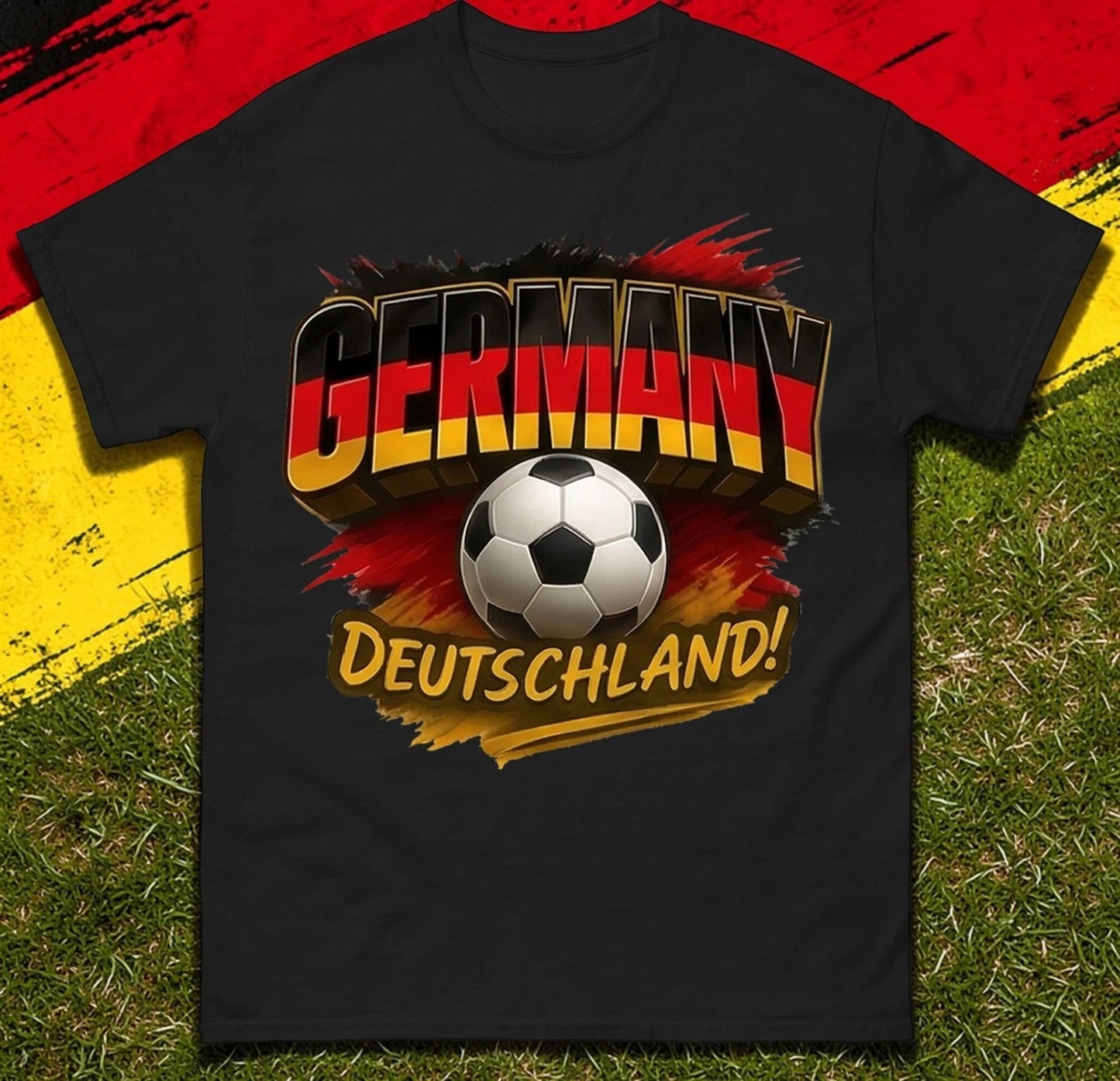 Germany Deutschland T-Shirt, Germany Football Tee Shirt, Germany Retro Tee Shirt