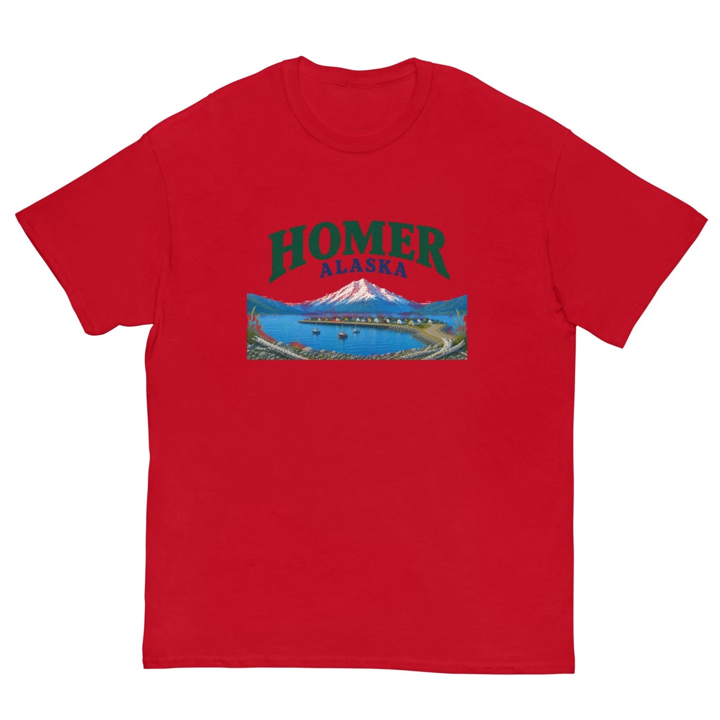 Homer Alaska Vintage Coastal Harbor Tee